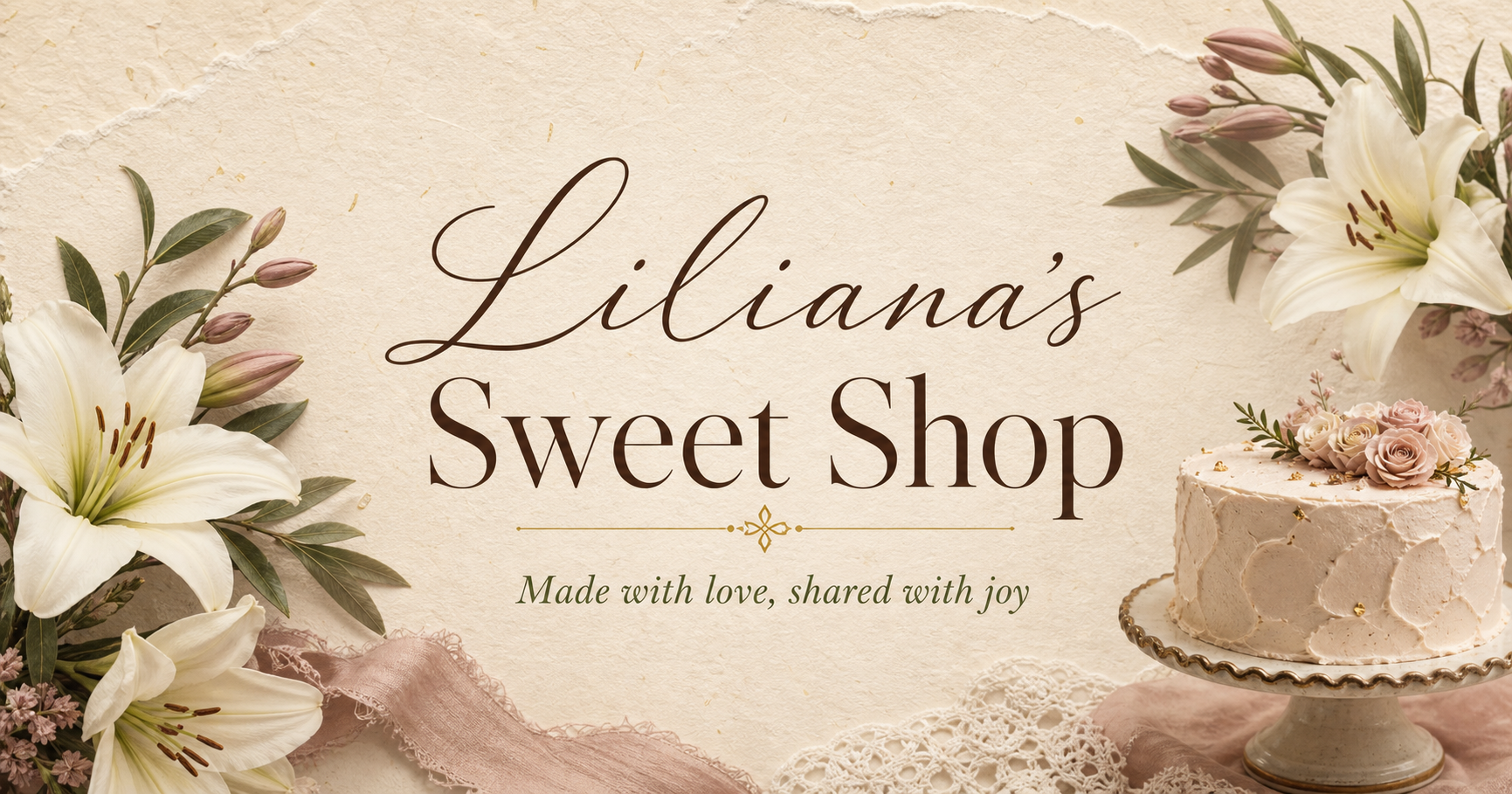 Liliana's Sweet Shop website design